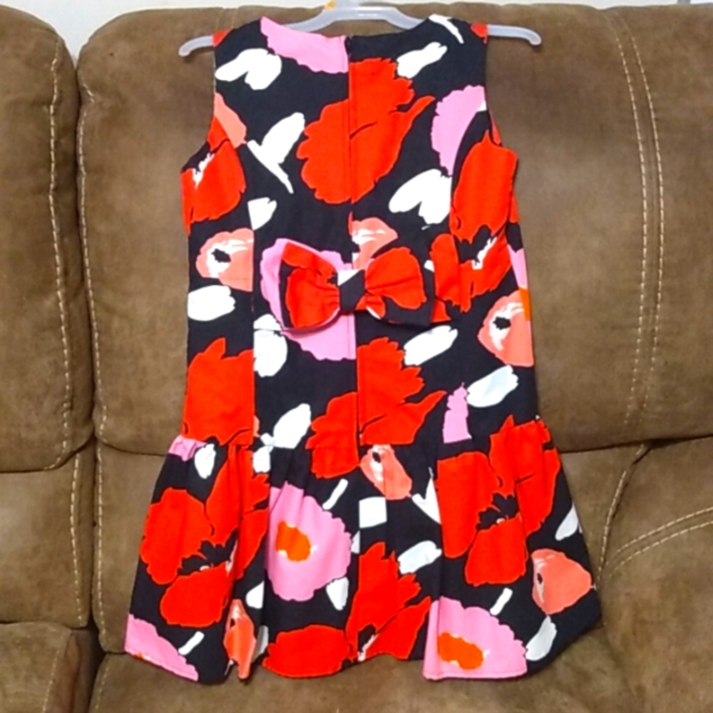 Children's Place Size 8 Big Flowers Bow Dress - Picture 2 of 6